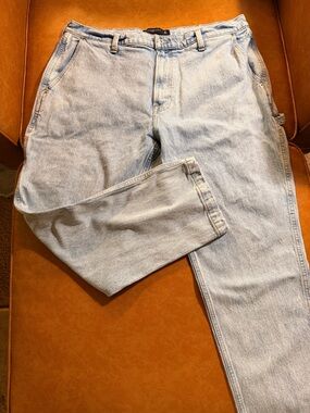 Abercrombie Light Wash Men's Carpenter Workwear Jeans